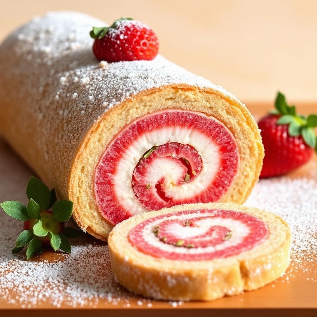 Roulé Pistache-Fraise
