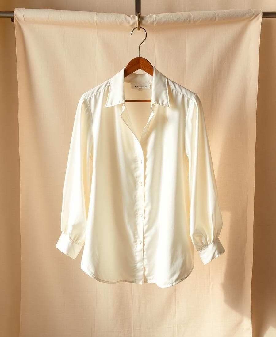 Blouse Camille — Soie Ivoire