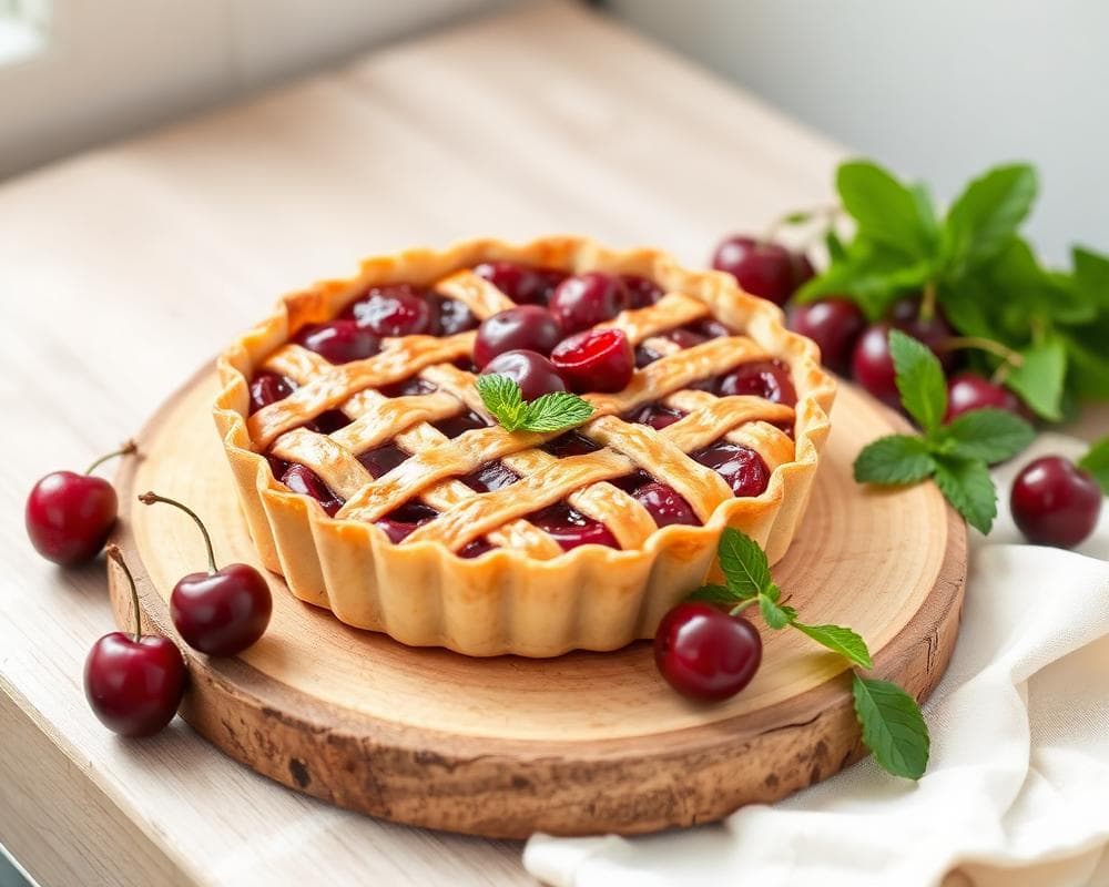 Tarte rustique aux griottes